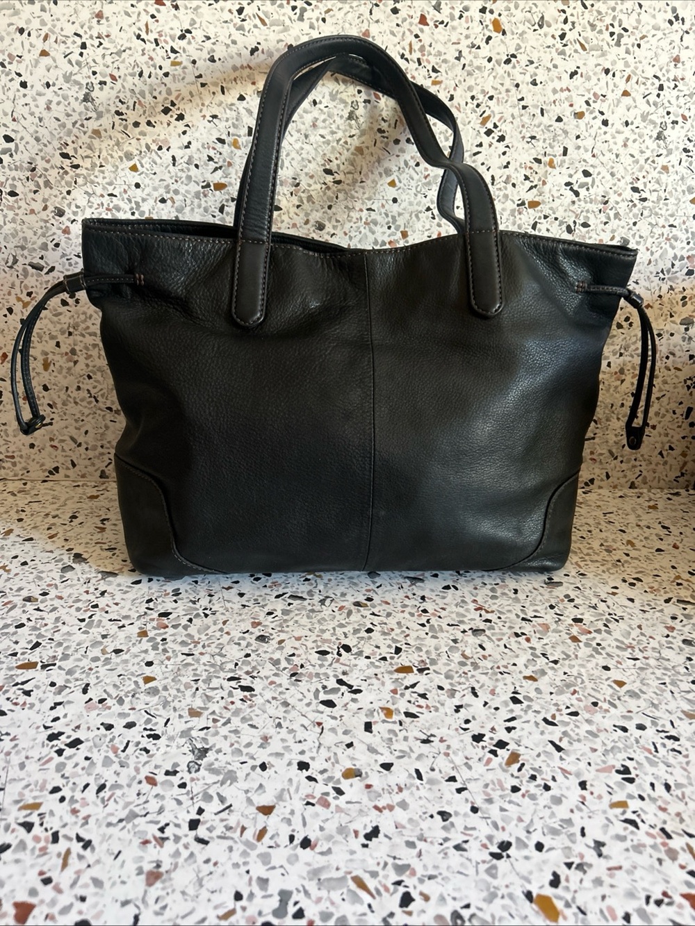 Hobo Black Leather Designer Tote Bag Hobo International